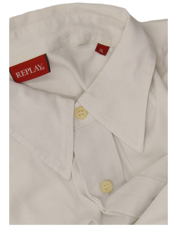 Replay Camisa Hombre XL Blanco