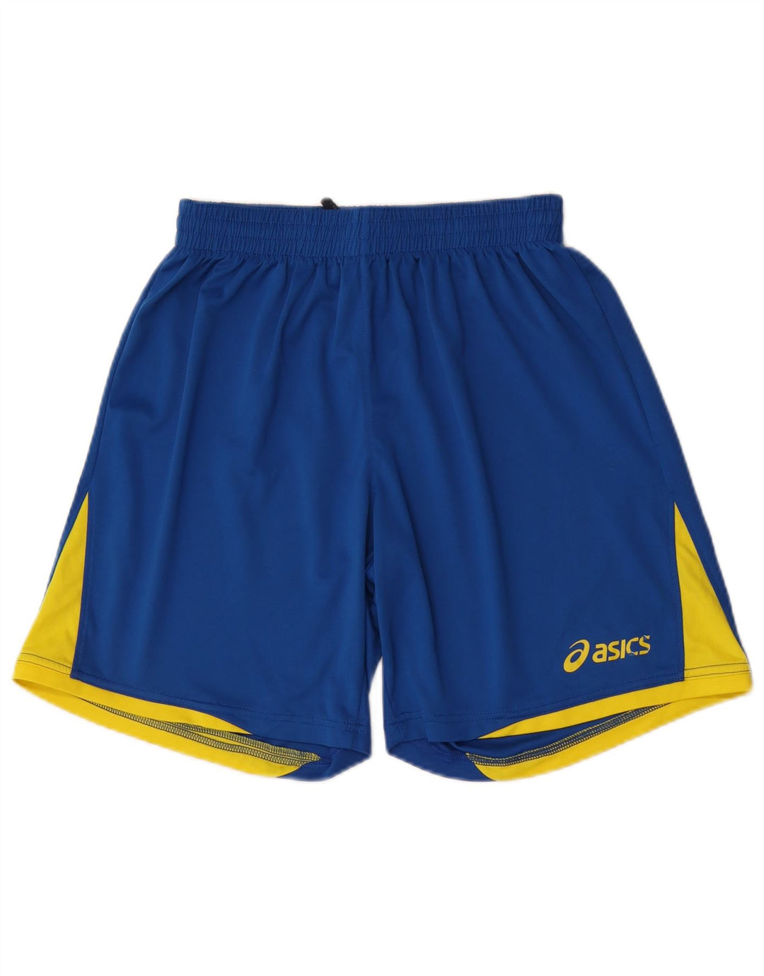 Asics Pantalones cortos deportivos para niños 11-12 años Grande Azul Colorblock Poliéster
