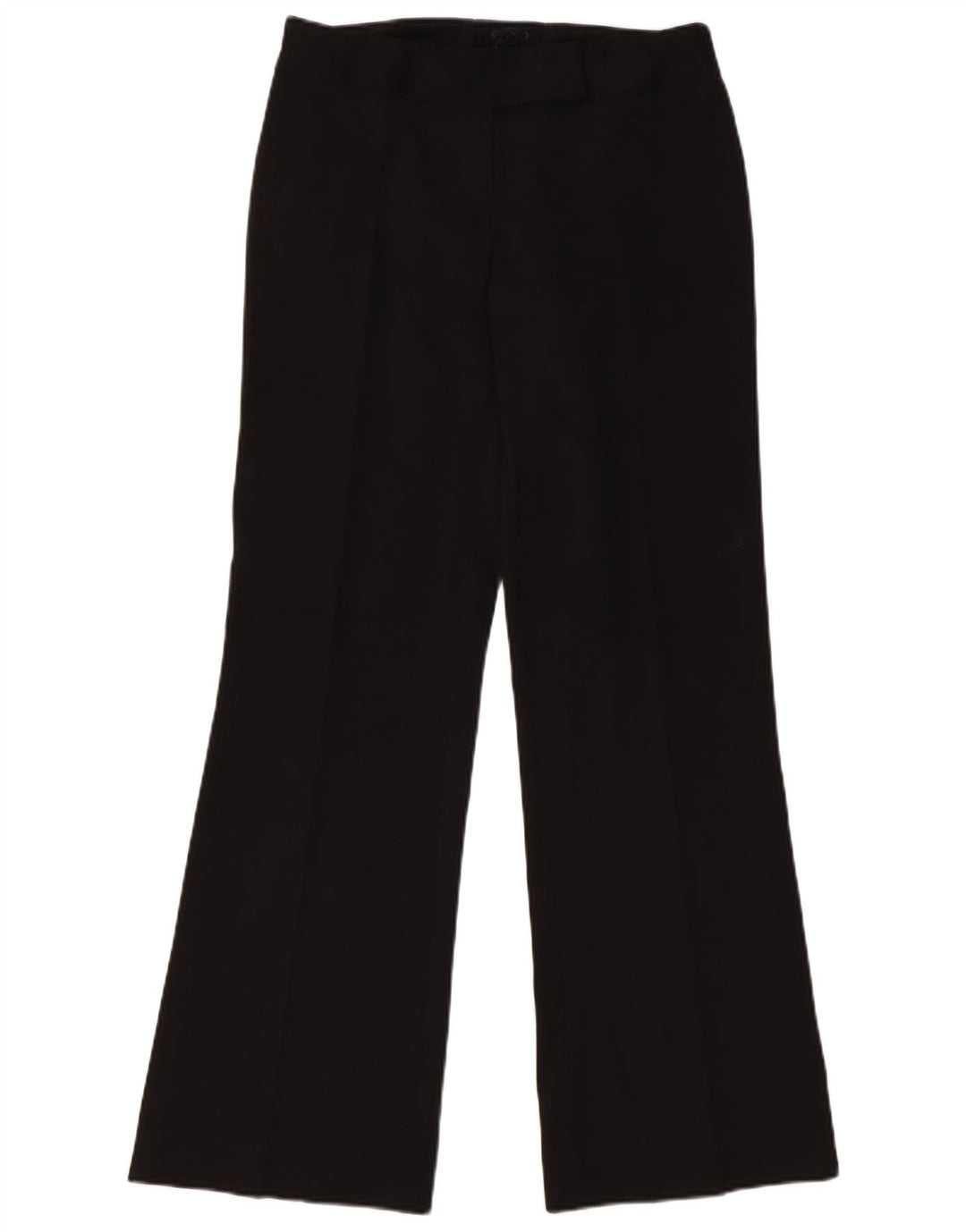 Oasis Pantalones de traje con corte de bota para mujer UK 10 Small W28 L31 Poliéster negro