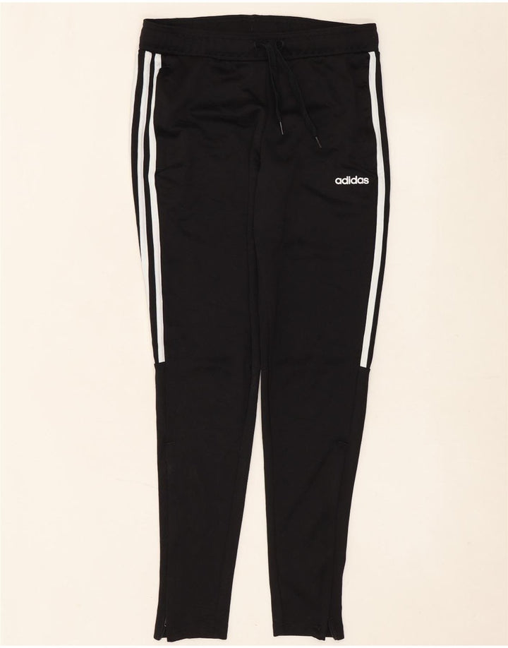 Adidas Pantalones de chándal para mujer UK 8/10 Small Negro Poliéster