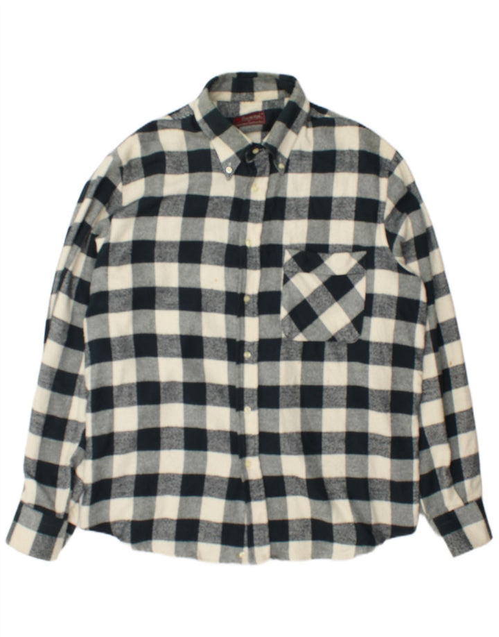 Balmoral Camisa de franela para hombre Talla 45 18 2XL Verde Gingham