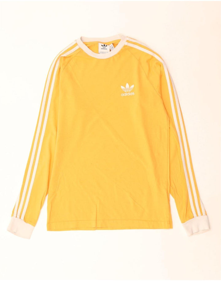 Adidas Hombre Top Manga Larga XS Amarillo Algodón