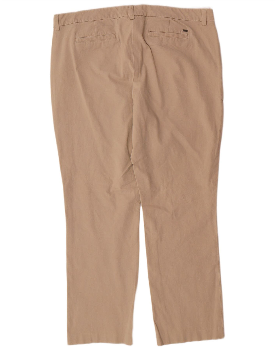 TOMMY HILFIGER Pantalones chinos rectos para mujer US 18 2XL W38 L28 Beige