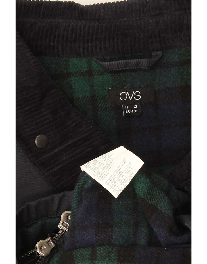 OVS Chaqueta de algodón encerado para hombre ES 42 XL Negro