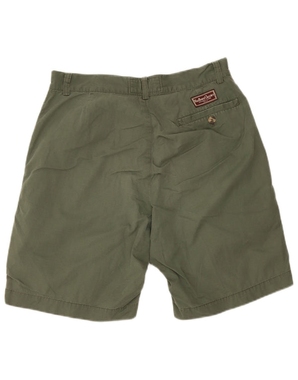Marlboro Classics Pantalones cortos chinos pegados para hombre EU 46 Small W30 Algodón caqui