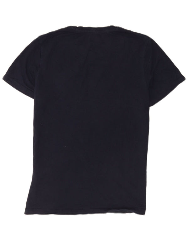 Jack & Jones Hombre Camiseta Gráfica Top Medium Azul Marino Algodón