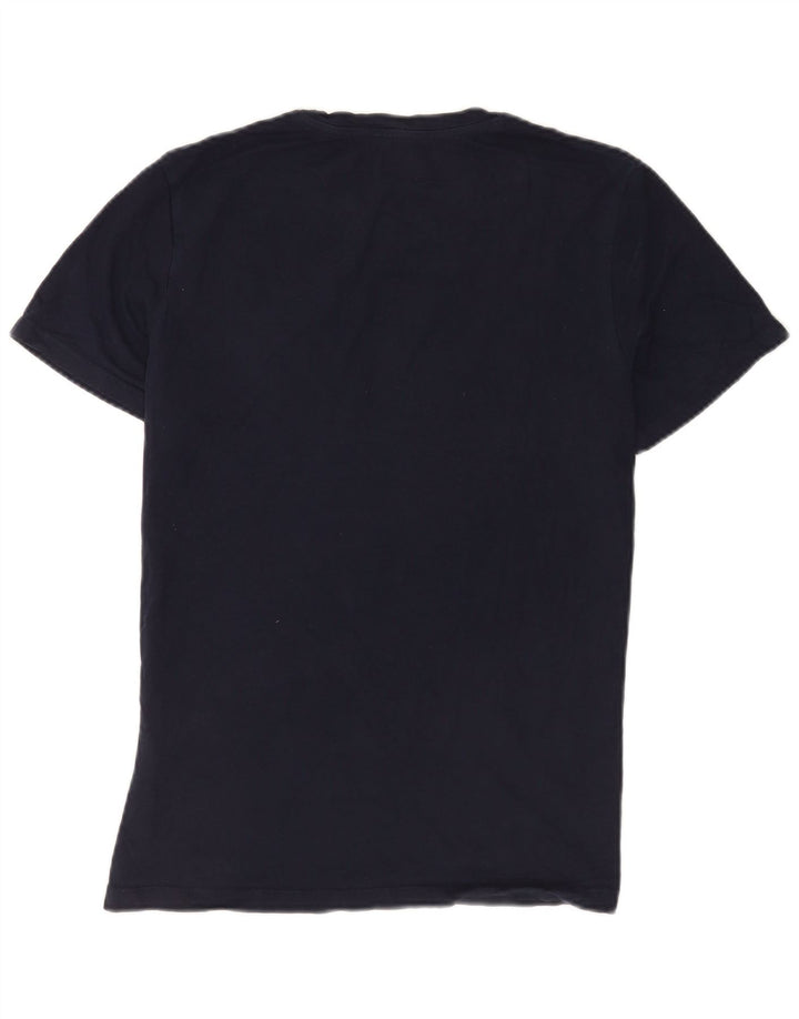 Jack & Jones Hombre Camiseta Gráfica Top Medium Azul Marino Algodón