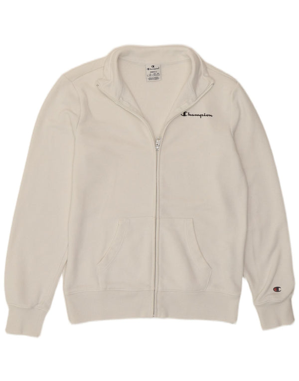 Champion Chaqueta de chándal para mujer UK 10 Small White Cotton