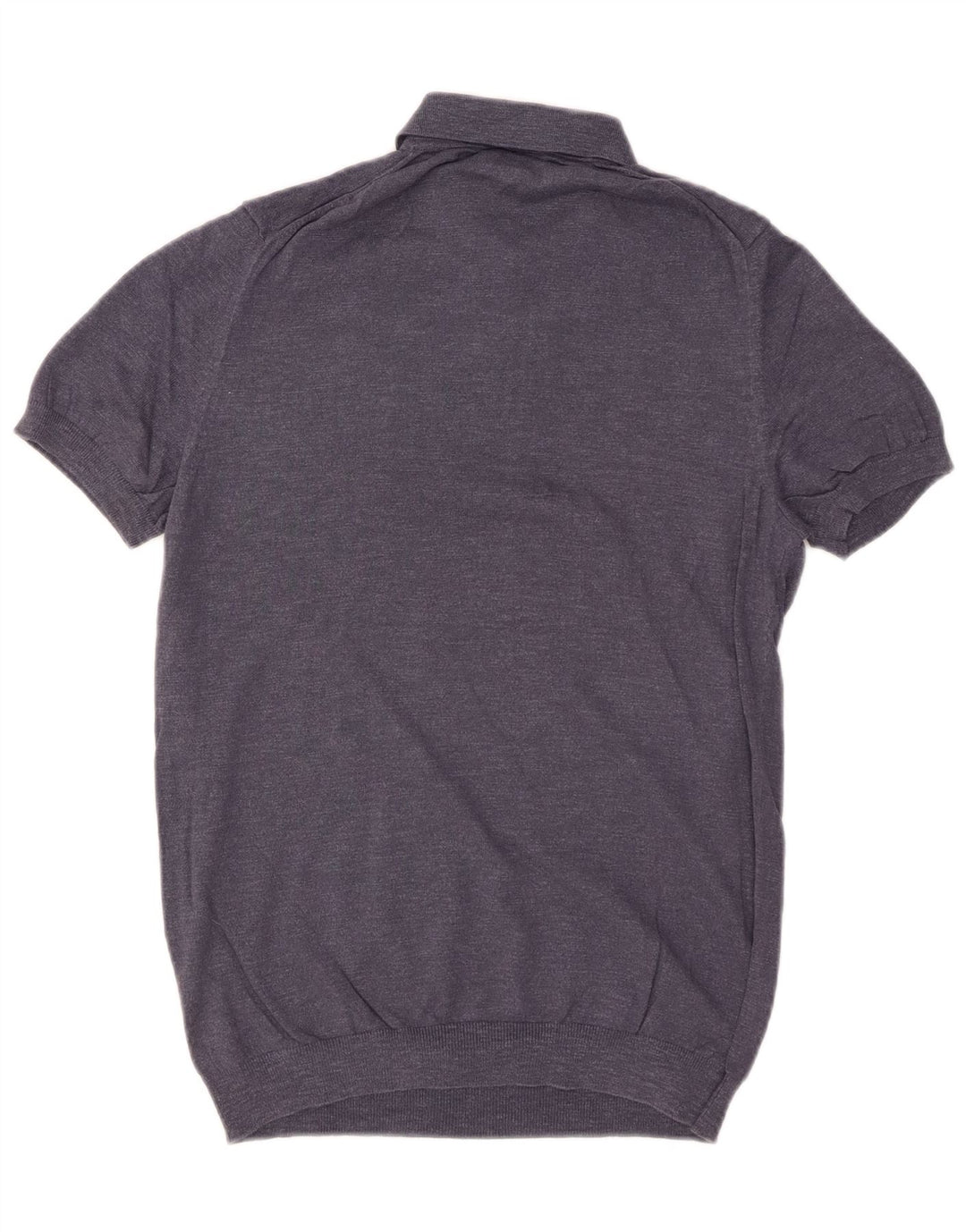 MASSIMO DUTTI Jersey De Manga Corta Con Cuello Polo Para Hombre Small Azul Marino