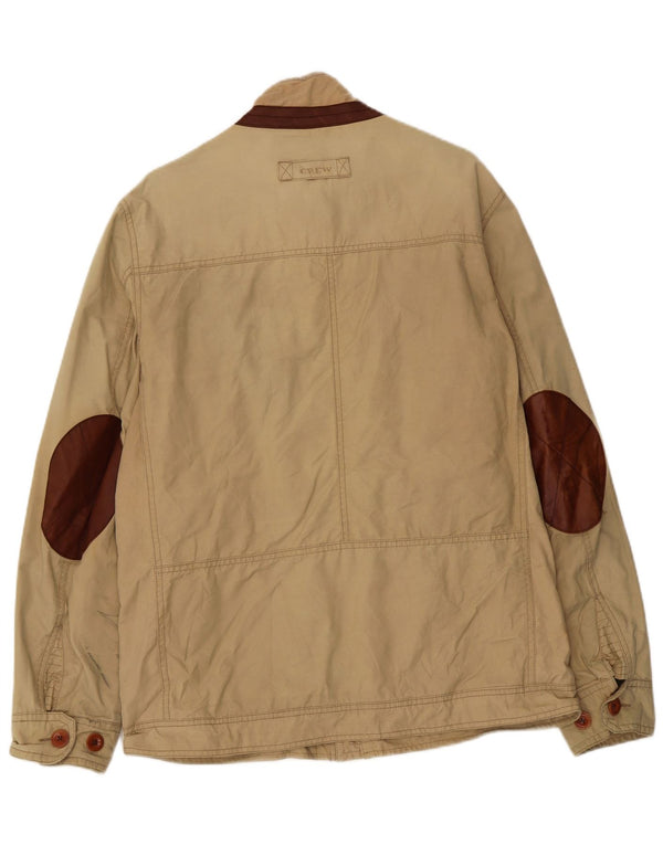 Crew Clothing Chaqueta bomber para hombre UK 40 Grande Algodón beige
