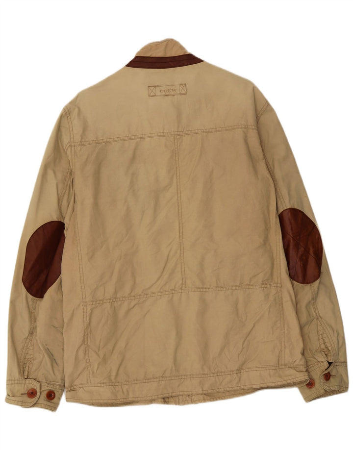 Crew Clothing Chaqueta bomber para hombre UK 40 Grande Algodón beige