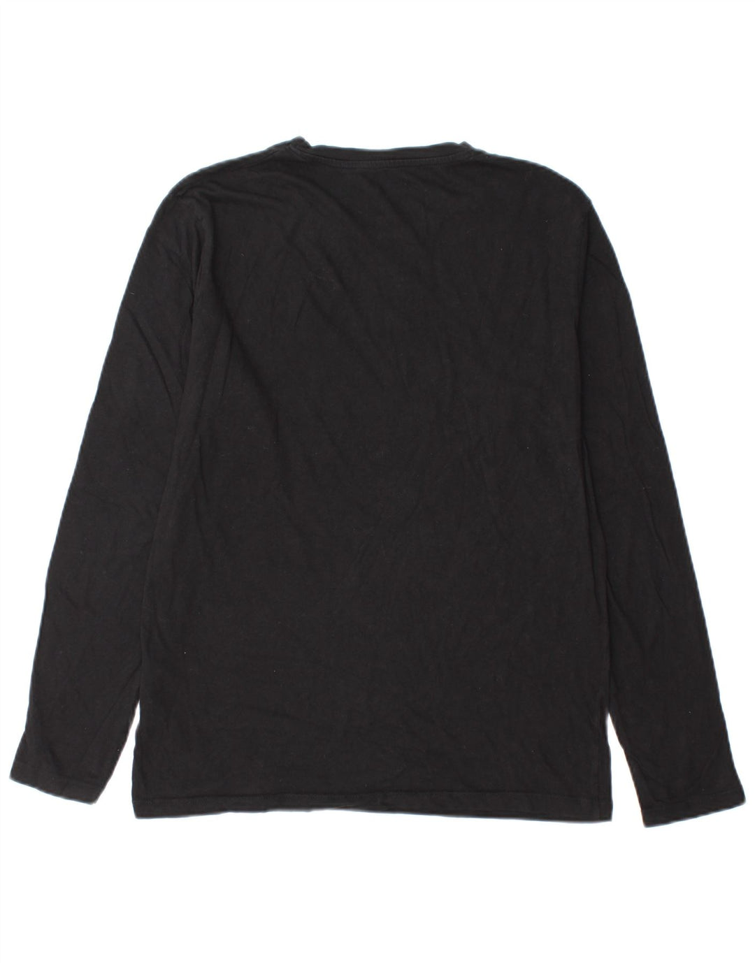 Jack & Jones Hombre Graphic Top Manga Larga Algodón Negro Mediano