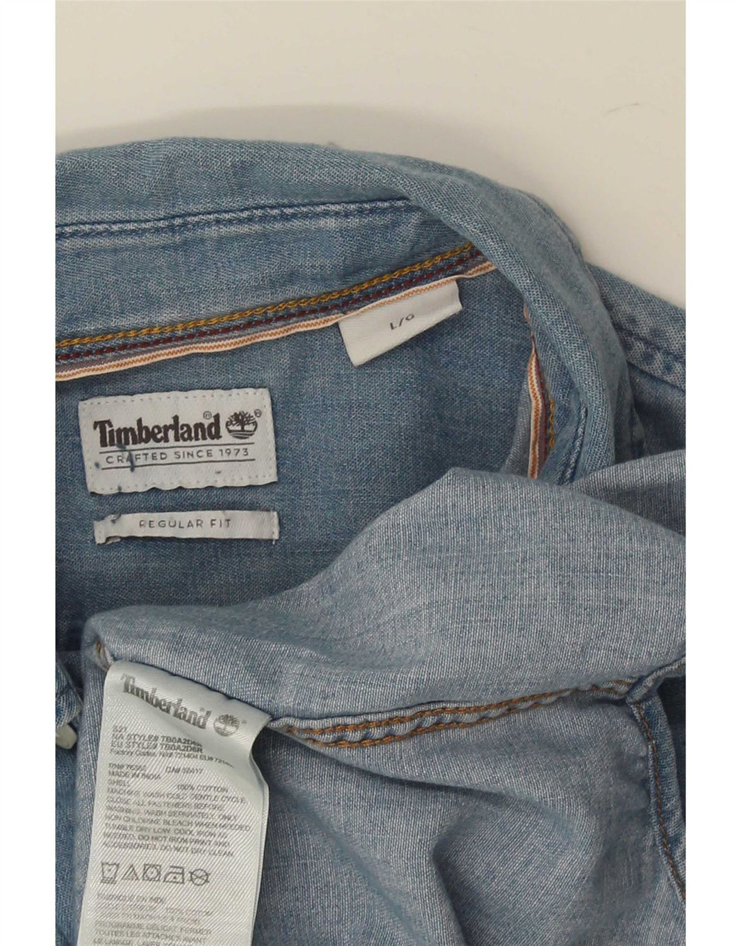 Timberland Camisa Vaquera De Corte Regular Para Hombre Algodón Azul Grande