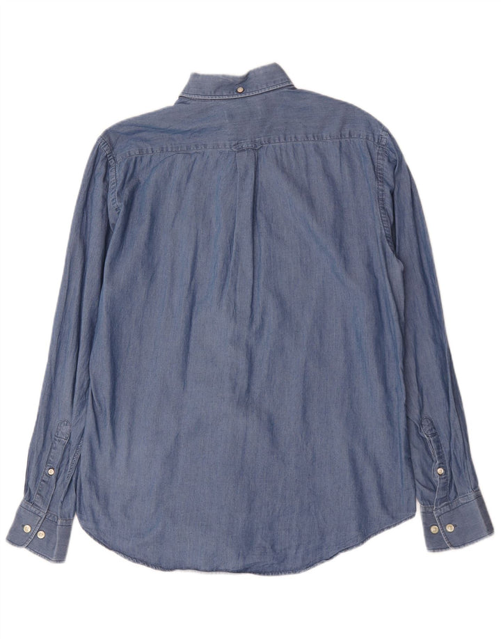 Camisa Gant Madison Regular Fit De Algodón Azul Medio