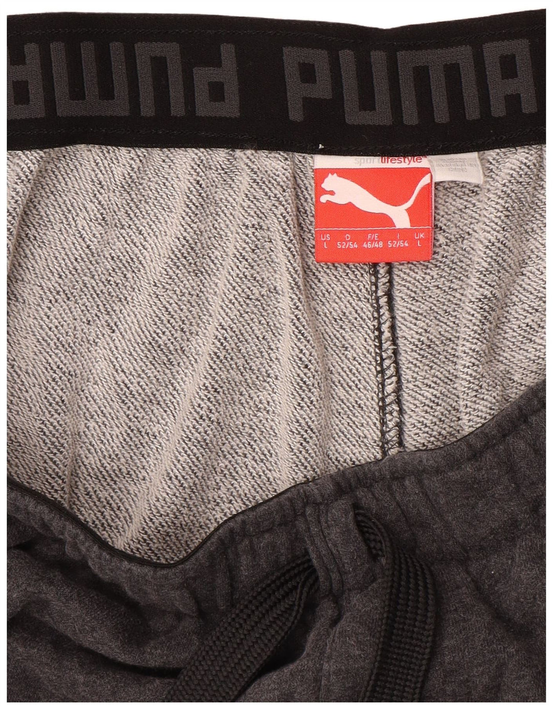 PUMA Pantalones cortos deportivos para hombre grande gris