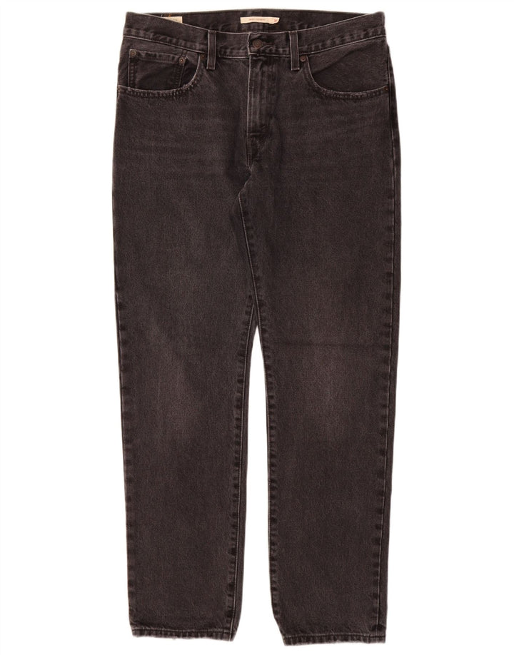 LEVI'S Vaqueros rectos de talle medio para mujer W30 L31 Algodón gris