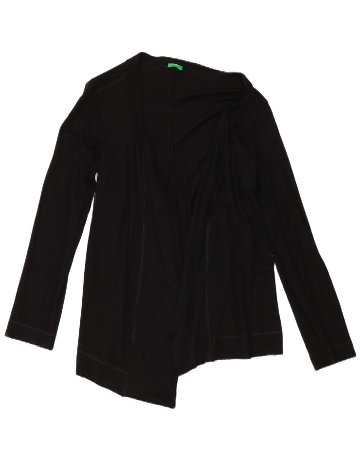 Benetton Jersey Cárdigan Asimétrico Mujer EU 42 Mediano Negro