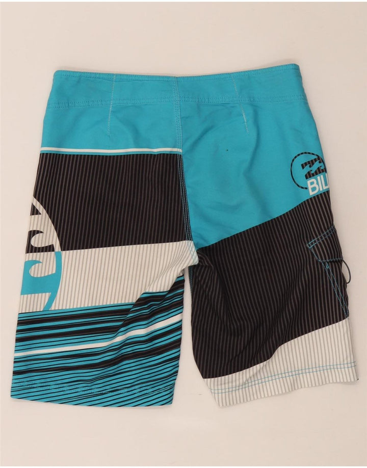 Billabong Shorts De Baño Gráficos Para Hombre Poliéster Color Block Azul Medio