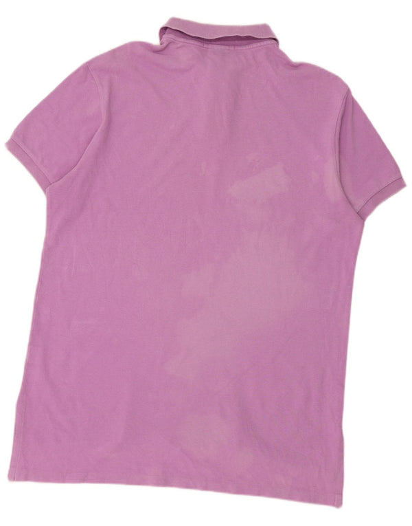 Polo Ralph Lauren - Camisa de ajuste personalizado para hombre (algodón morado grande)