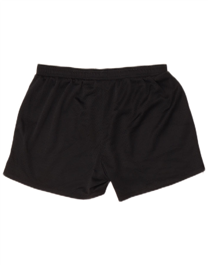 Champion Pantalones cortos deportivos para mujer UK 12 Mediano Negro Poliéster