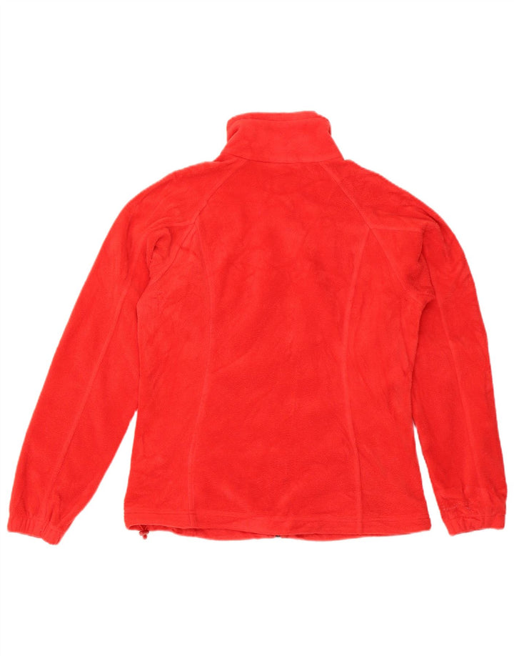 COLUMBIA Womens Fleece Jacket UK 14 Medium Red Polyester