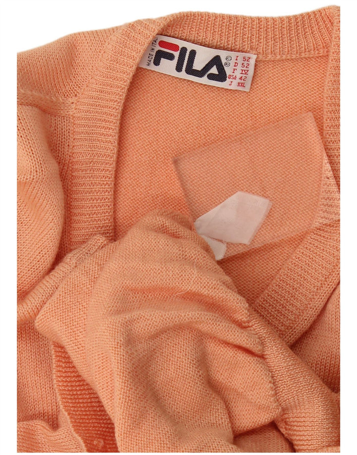 Fila Jersey con cuello en V para hombre IT 52 Large Naranja