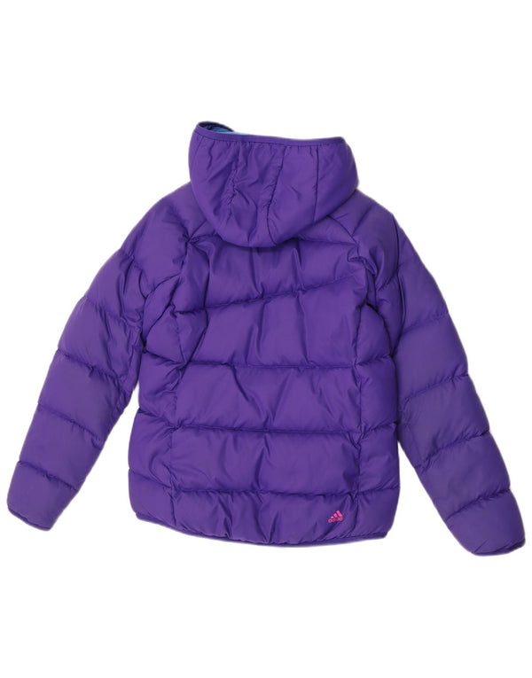 Adidas Chaqueta acolchada con capucha para niña 11-12 años Nylon morado