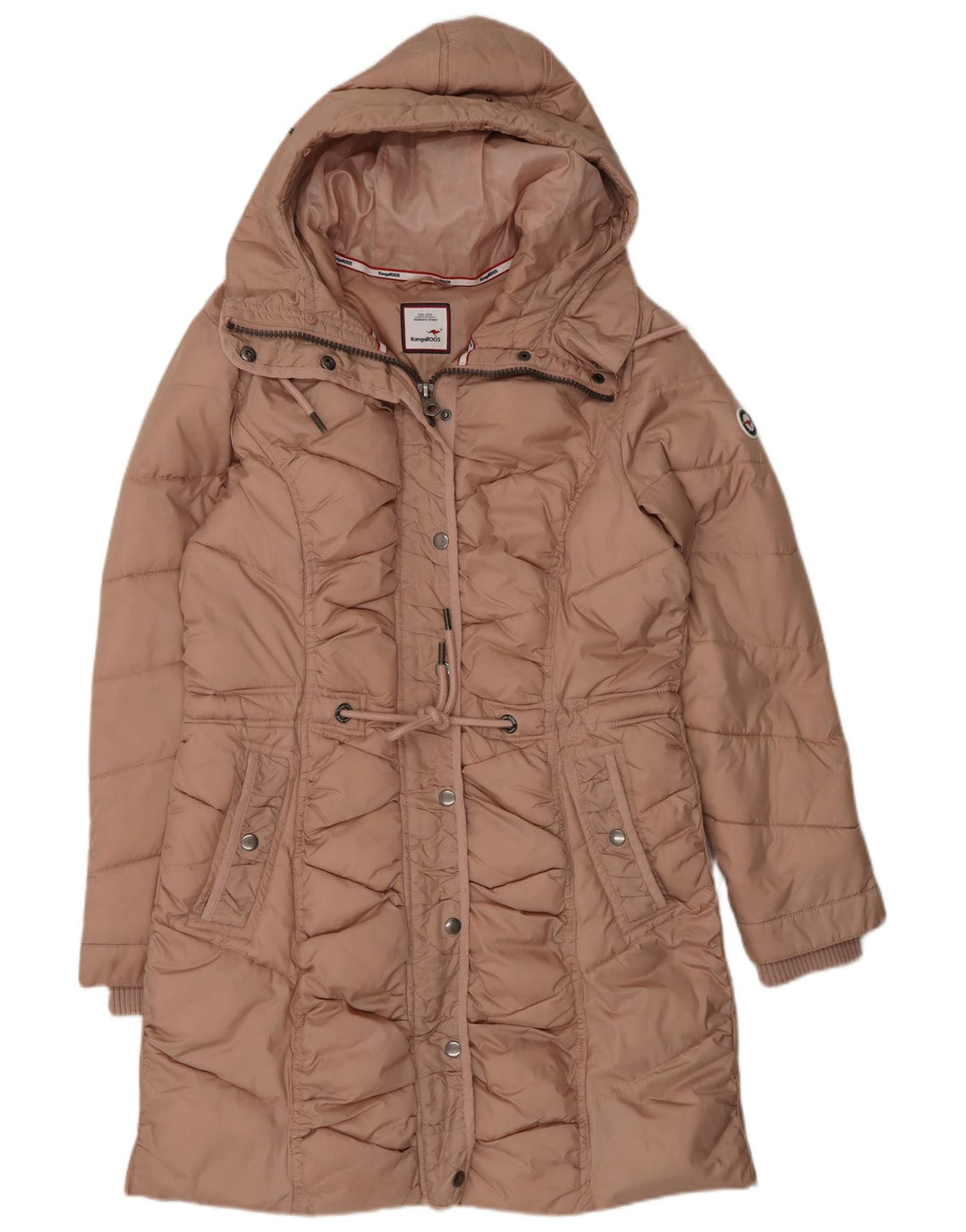 Kangaroos Chaqueta acolchada con capucha para mujer UK 40 Poliacrílico rosa medio