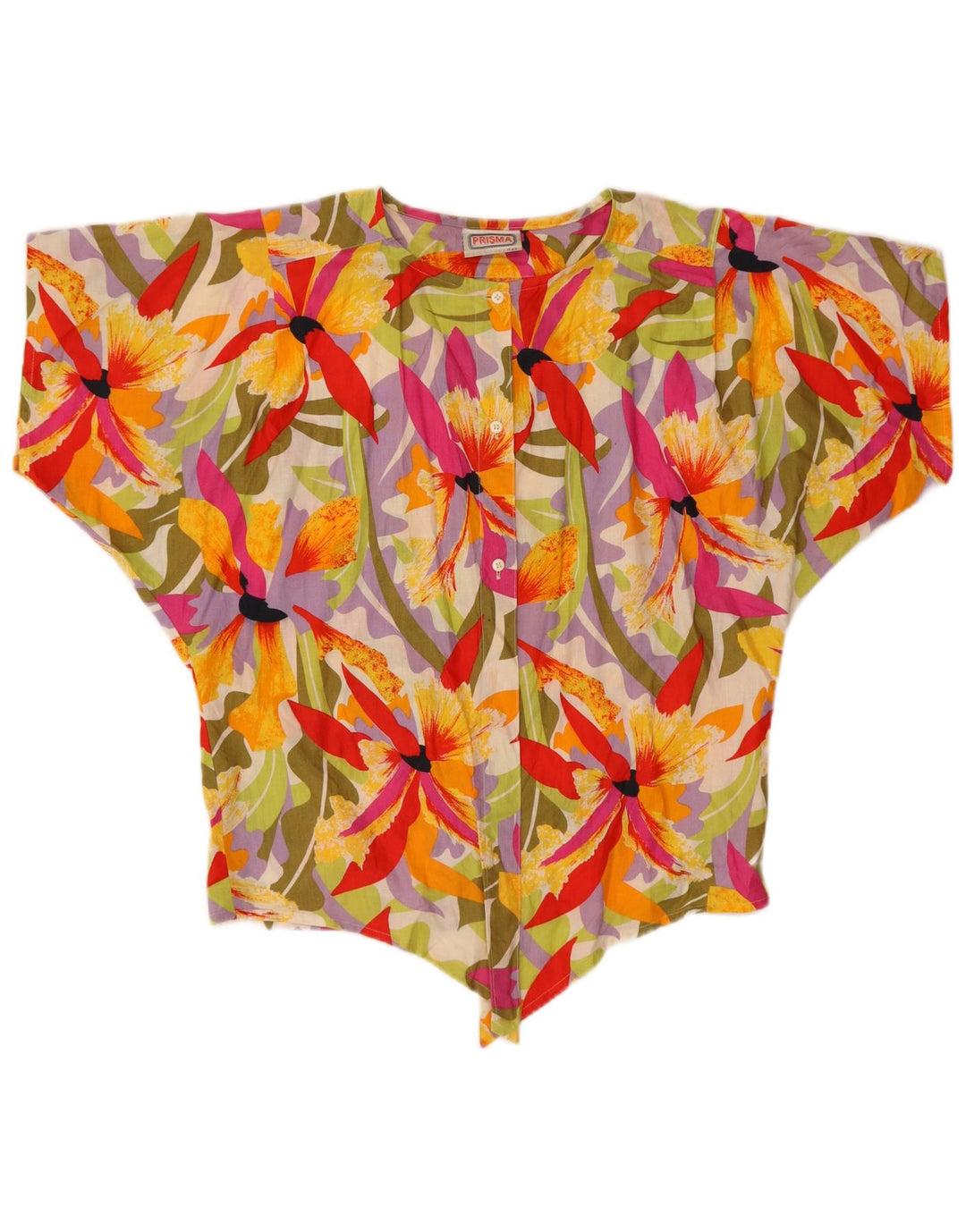 Blusa Prisma Mujer Manga Corta IT 42 Medium Multicolor Floral