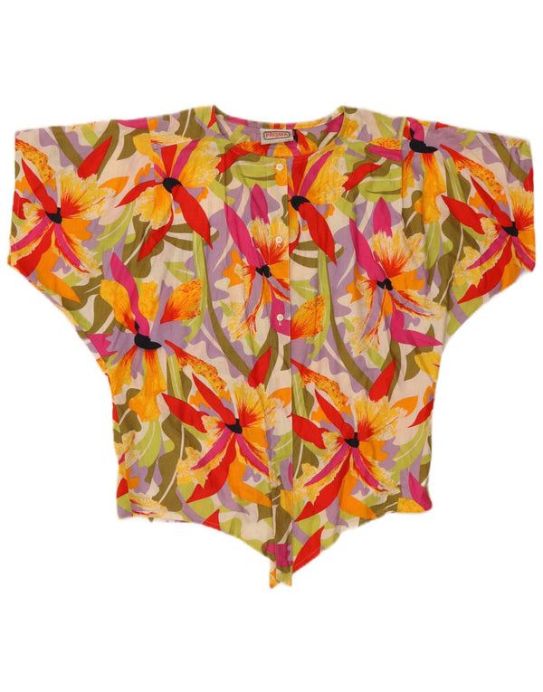 Blusa Prisma Mujer Manga Corta IT 42 Medium Multicolor Floral