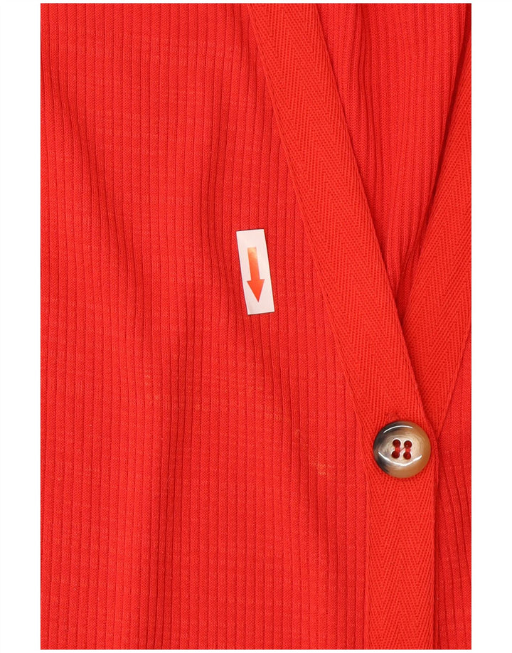 Zara Vestido largo sin mangas para mujer UK 44 Mediano Rojo