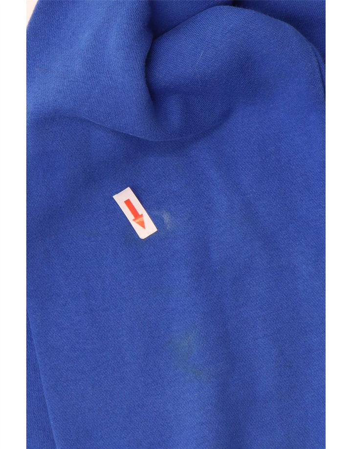 Nike Jersey con capucha para hombre, color azul medio, algodón