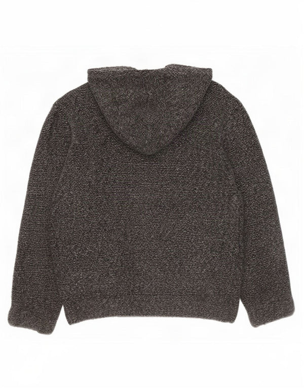 Zara Suéter tipo cárdigan holgado con capucha para niños 13-14 años Gris moteado
