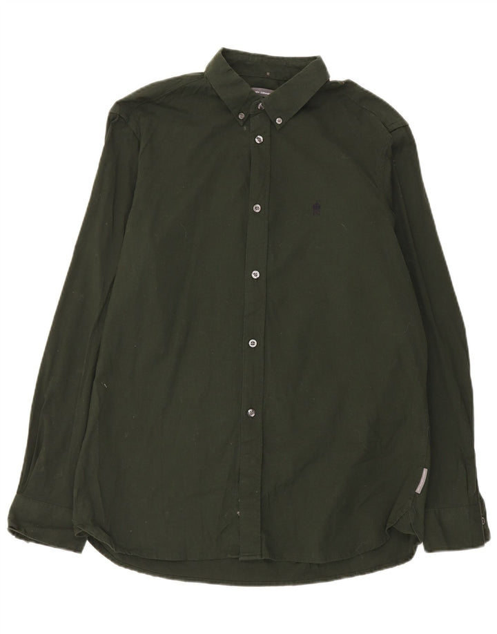 Camisa para hombre French Connection XL Algodón verde