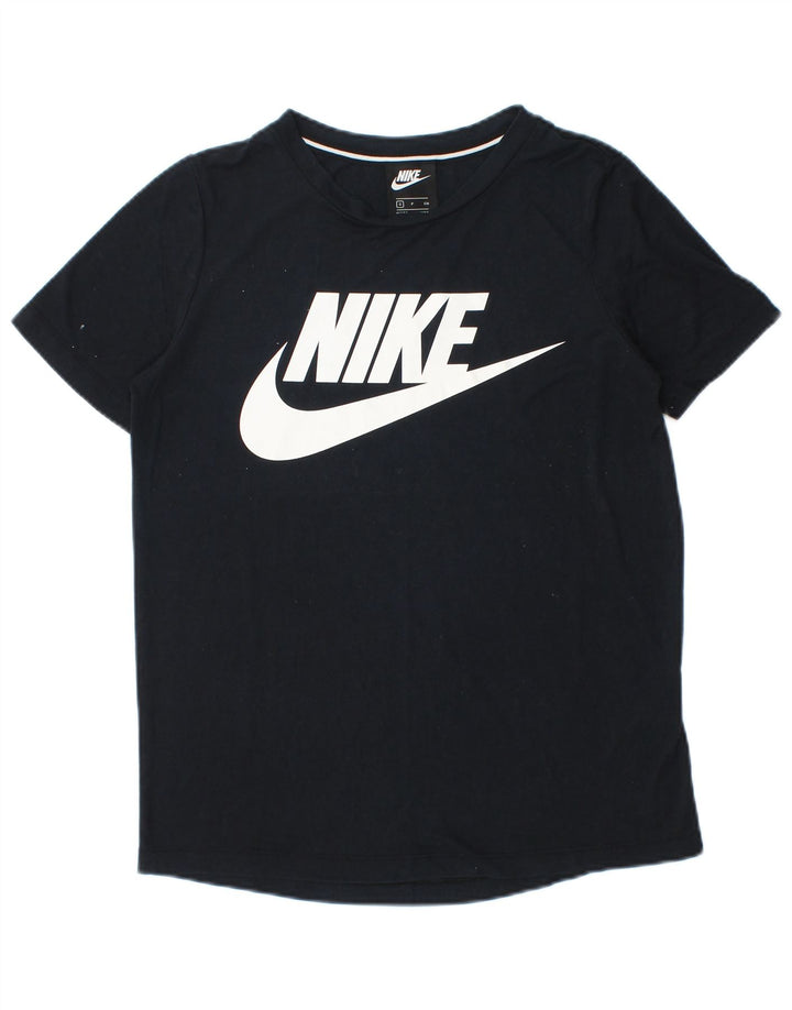 Nike - Camiseta gráfica para hombre, talla pequeña, poliéster negro
