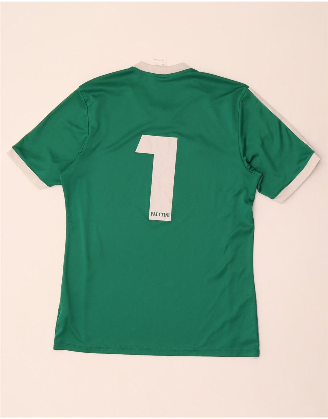 Adidas Mens Climalite Graphic Camiseta Top Poliéster a rayas verde medio