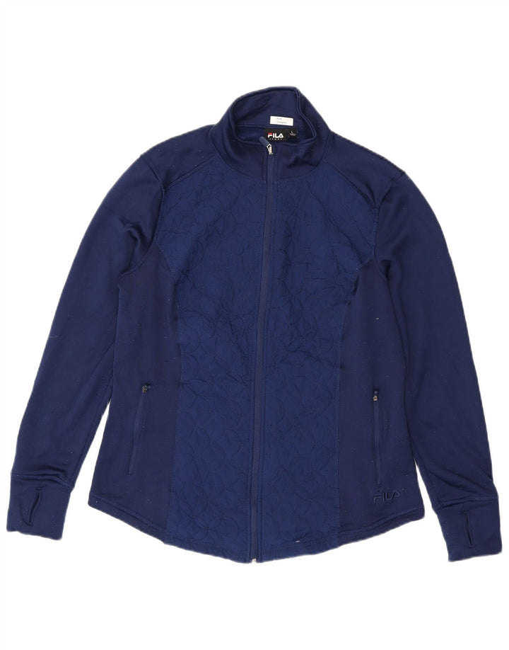FILA Chaqueta de chándal para mujer UK 40 Grande Poliéster azul marino
