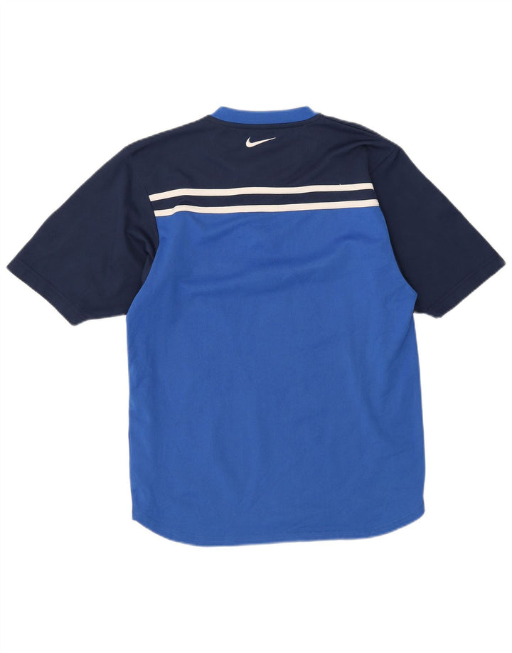 Camiseta Nike Hombre Top Small Azul Colorblock Poliéster