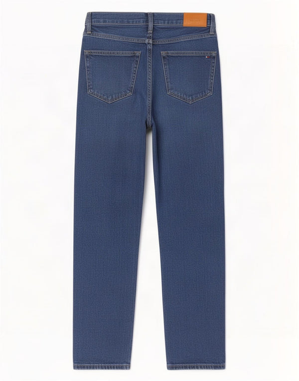 Tommy Hilfiger Vaqueros Rectos Clásicos Mujer W26 L28 Algodón Azul