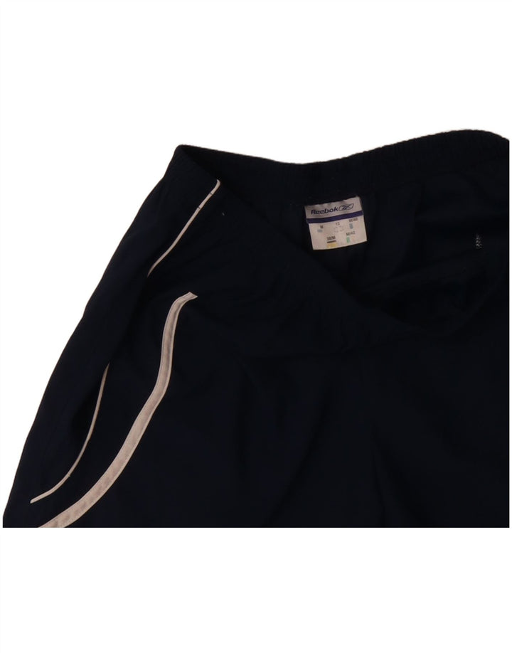 REEBOK Pantalones cortos deportivos para mujer UK 12 Medium Azul marino Poliéster