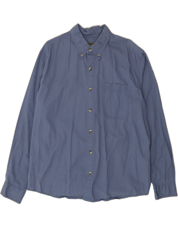 EDDIE BAUER Mens Shirt Large Blue Cotton Vintage Eddie Bauer and Second-Hand Eddie Bauer from Messina Hembry 