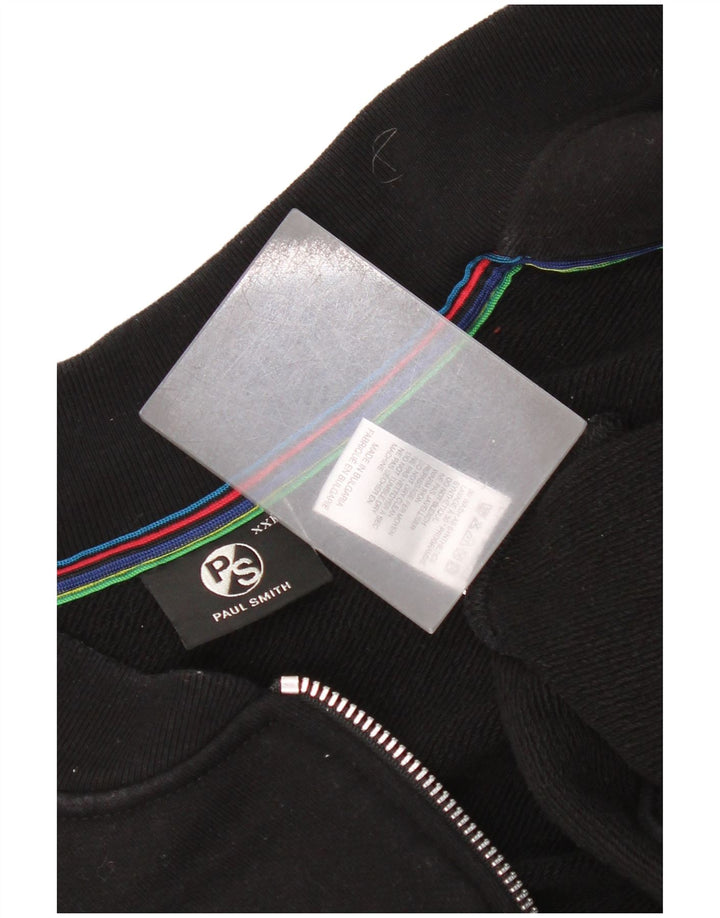 Paul Smith Chaqueta de chándal para mujer UK 20 2XL Algodón negro