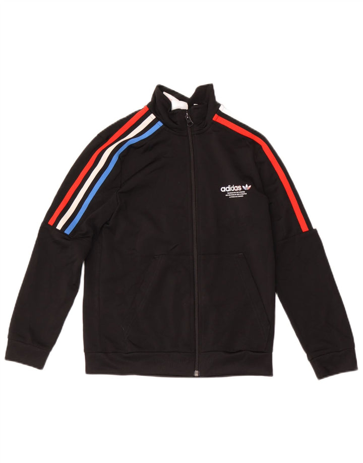 Adidas - Chaqueta de chándal para niño, 9-10 años, color negro, poliéster
