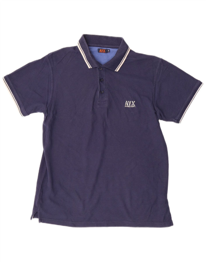 AVIREX Polo Hombre XL Azul Marino Algodón