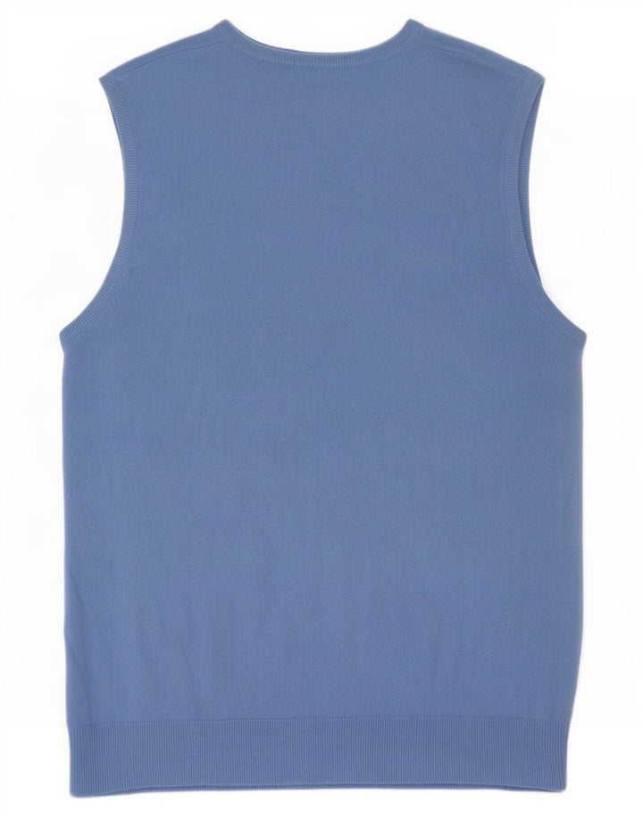 Marks & Spencer - Camiseta sin mangas para hombre, color azul, acrílico, tamaño grande