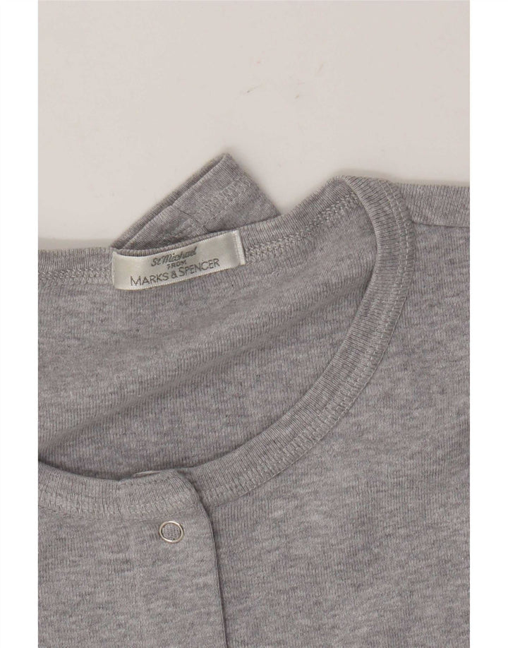 Marks & Spencer Blusa de manga 3/4 para mujer UK 44 Gris medio