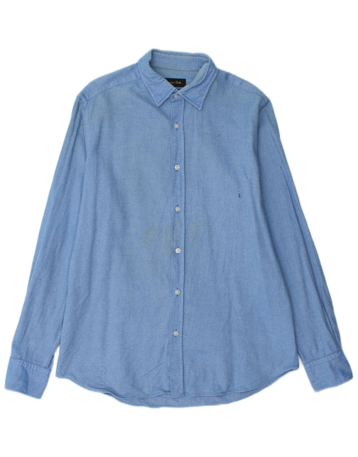 Camisa Massimo Dutti Hombre Azul Medio