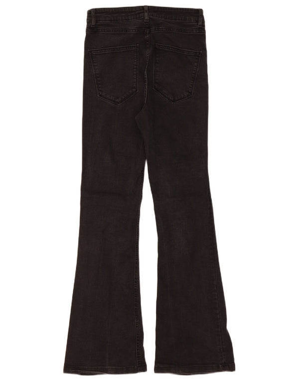 Zara Jeans Acampanados Para Mujer EU 38 Small W28 L31 Algodón Negro
