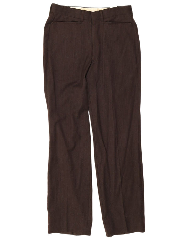 Giorgio Armani Hombre Pantalones Casuales Rectos W28 L29 Marrón