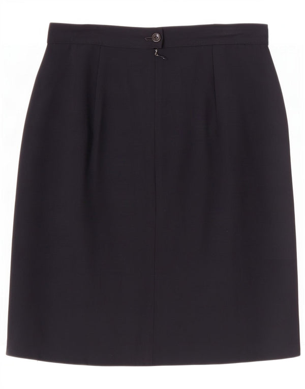 Emporio Armani Falda lápiz para mujer IT 46 Large W32 Viscosa azul marino